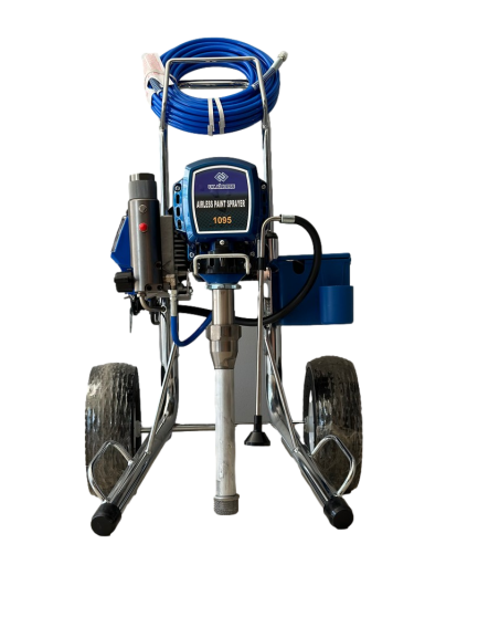 وشاق برو رحال ماكينة Airless بعربة